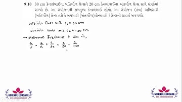 9.10 NCERT Solutions Chapter-9 STD-12 Ray Optics and Optical Instruments | PHYSICS GUJARATI MEDIUM