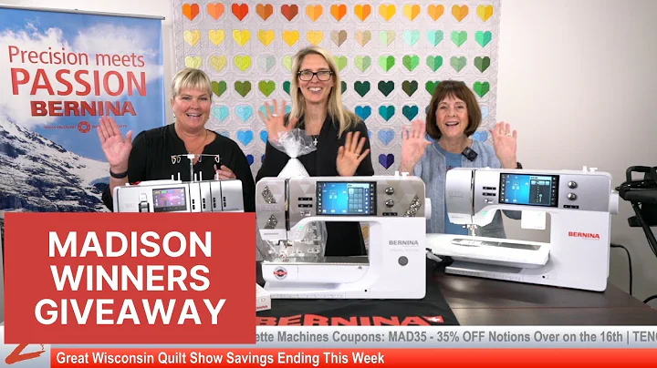 Great Wisconsin Quilt Show Giveaway Winners And Last Stretch For Discounts & Machines Savings