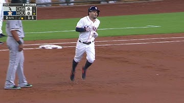 CWS@HOU: Altuve crushes a solo homer to open scoring