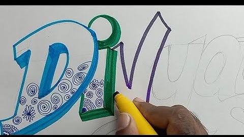3D DRAWING PAINTING ENGLISH HANDWRITING VIDEO #ART #ARTIST #ARTWORK #TRENDING #CALLIGRAPHY DIVYA