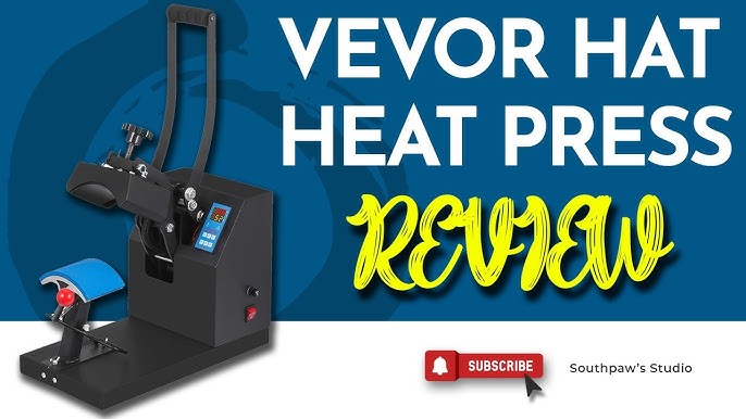 VEVOR VEVOR Hat Heat Press 5.5 x 3.5 inch Heat Press Machine 600W  Professional Hat Heat Press Machine for Hats Caps Transfer Press Heat with  12000 Hours Life Digital LCD Timer and