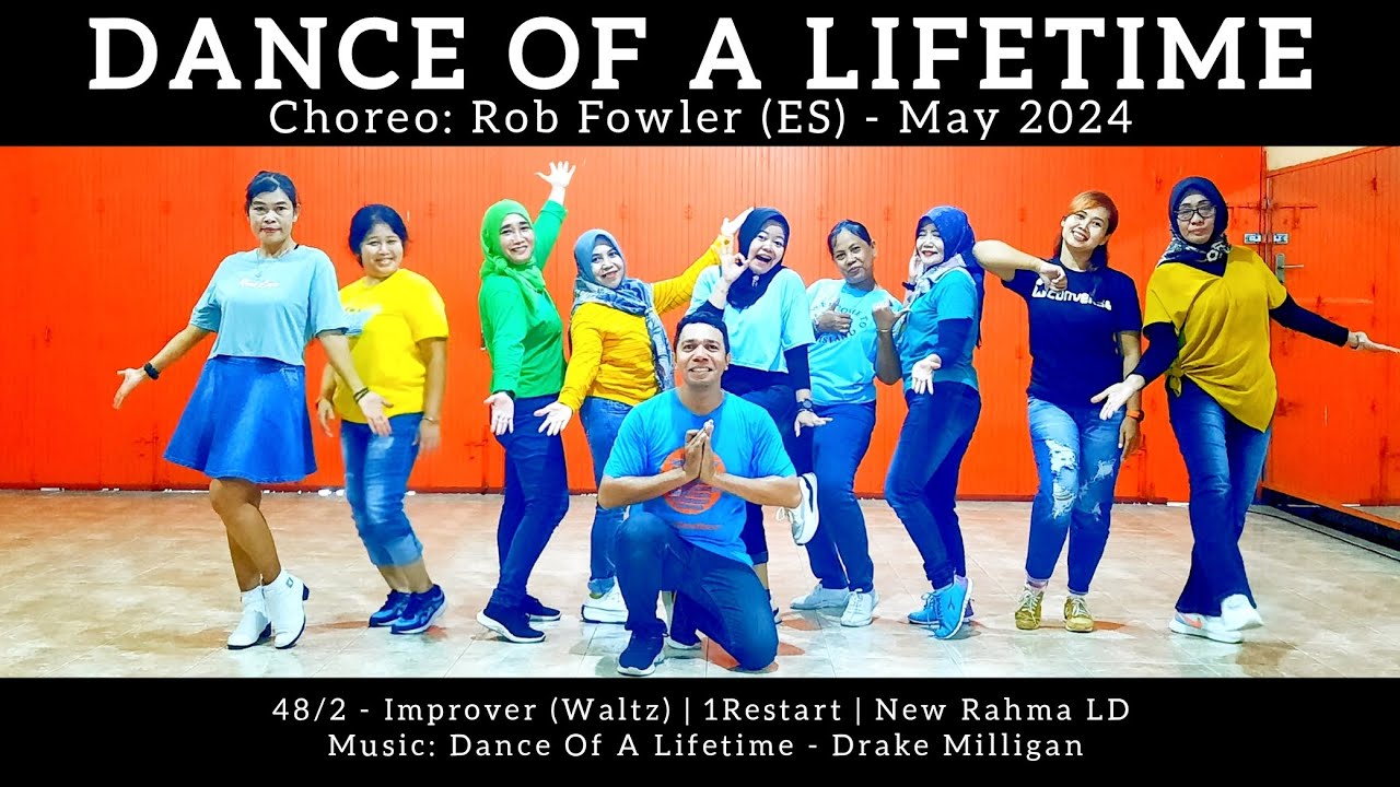 Dance of a Lifetime Line Dance | Improver - Waltz | Rob Fowler (ES ...