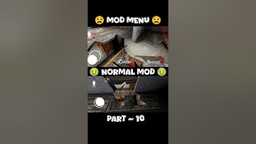 Granny chapter -1 mod menu vs normal mod 🔥#shorts #granny3 #games#viral