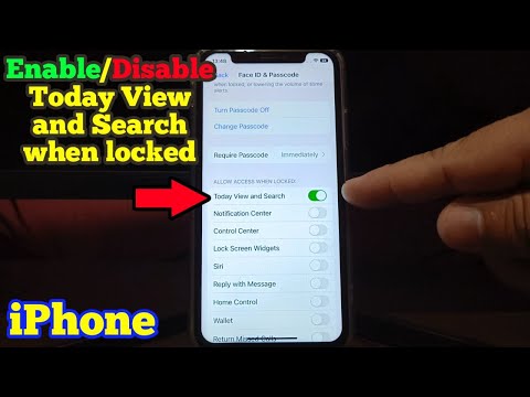 How to Enable or Disable Today View and Search when locked on iPhone X