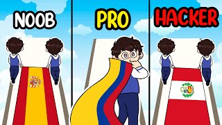 NOOB vs PRO vs HACKER en FLAG PAINTERS (Todos los Países) !! - DeGoBooM