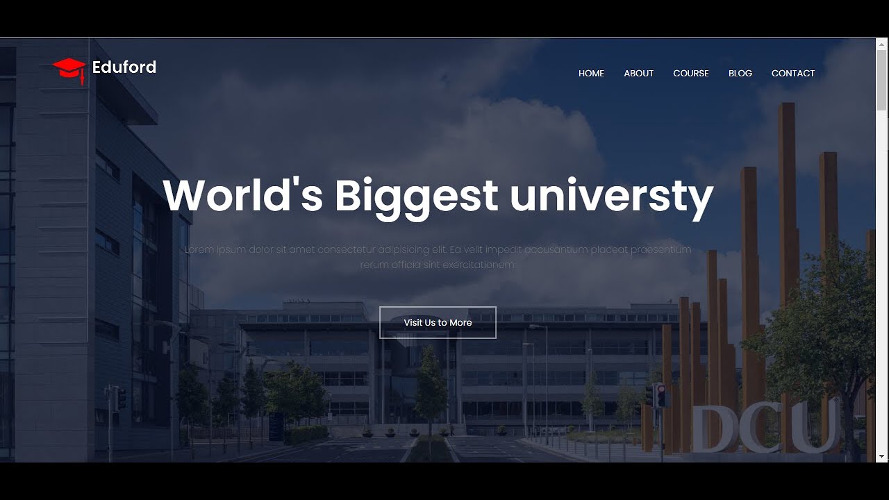 How To Make Website Using HTML & CSS | Full Responsive Multi Page ...