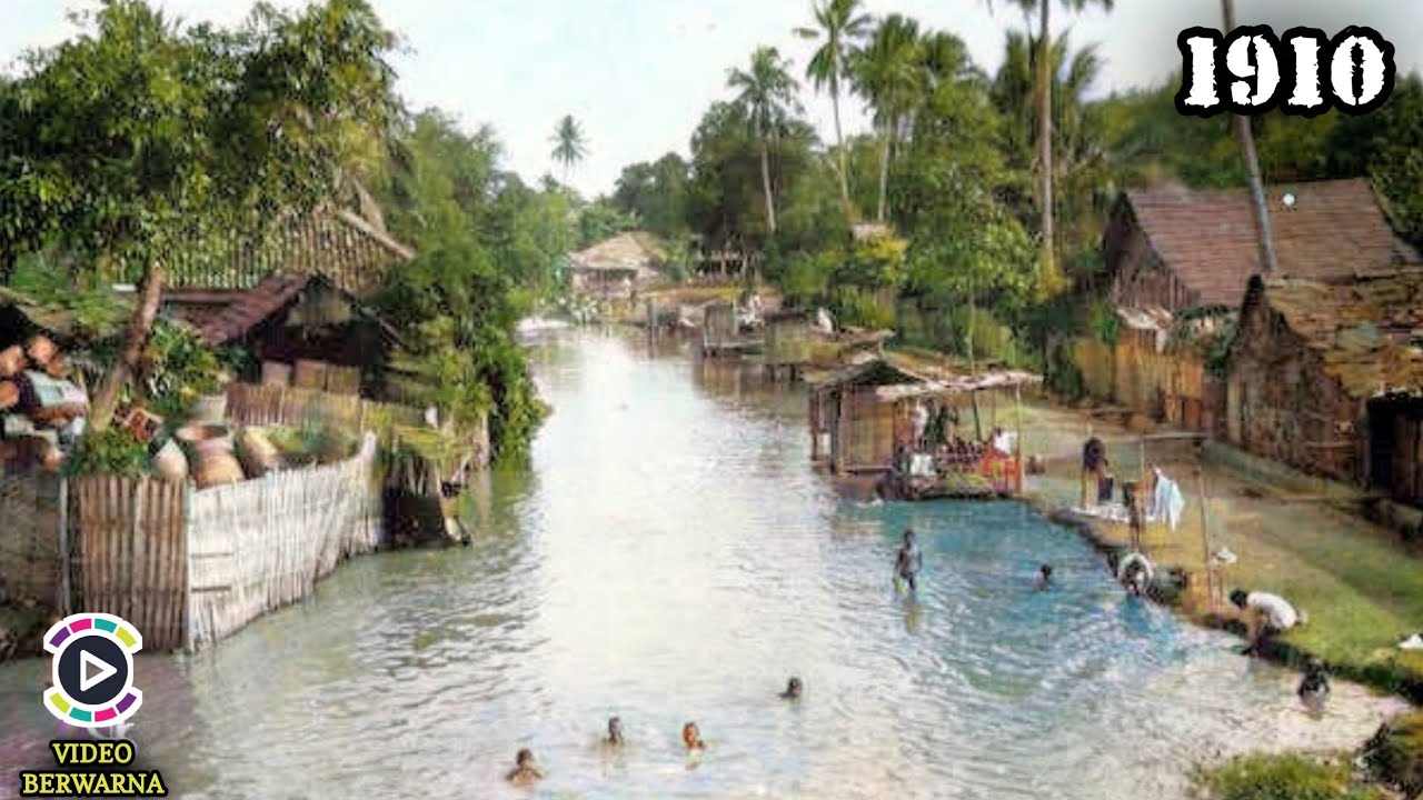 Jakarta Tempo Dulu Tahun 1910 | Video Langka Berwarna