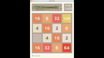 NEAT algorithm learning 2048