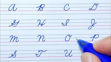 How to write in Cursive Capital Letters A to Z | American Cursive Handwriting for Beginner | i Write