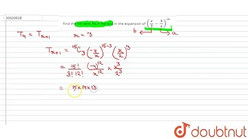 Find the 4th term from the end in the expansion of `((x)/(2)-(4)/(x))^(15)`