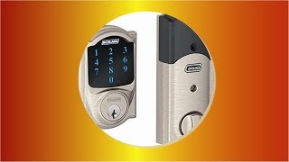 Schlage Z Wave Connect Camelot Touchscreen Deadbolt with Built In Alarm