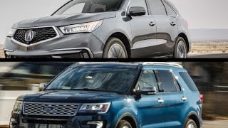 2017 Acura MDX V6 vs. 2017 Ford Explorer Platinum V6