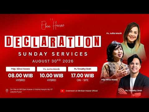 2nd Sunday Service - 30 August 2026 with Ps. Julita Manik