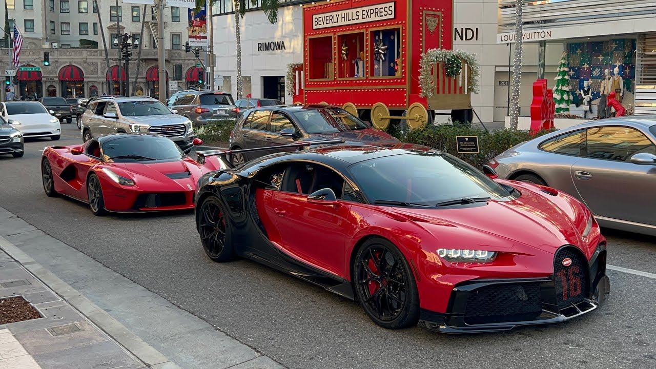 Bugatti Chiron and LaFerrari SHUTS DOWN Rodeo Drive