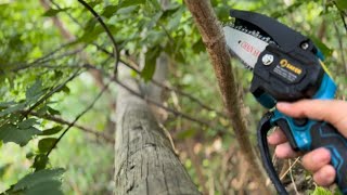 Saker Saves Time! | Unboxing & Review | How to Use Saker Mini Chainsaw