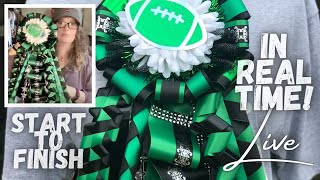 2024 Full homecoming MUM from start to finish in REAL time including all the braids!! #homecomingmum