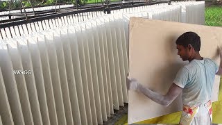 GYPSUM false ceiling materials making "TILES" with barehanded / Small Scale IndustrY