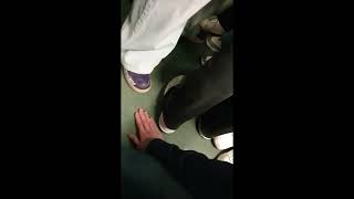 Hand Trample Attempt In The Metro