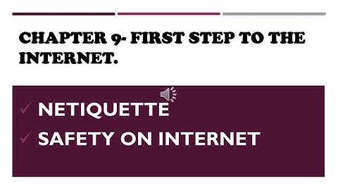 Chapter 9  First Step to the Internet- Part 7