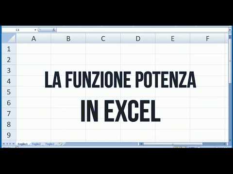 Video: Qual è l'operatore di Excel per l'elevamento a potenza?