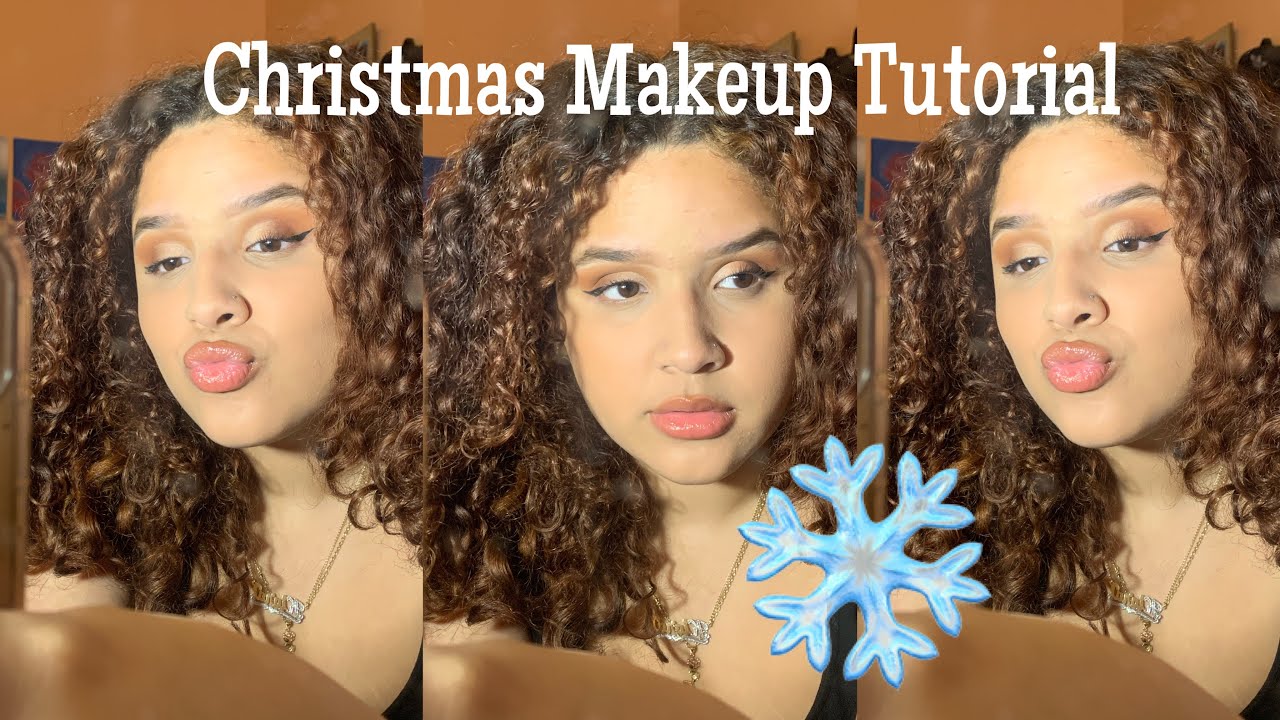 Easy Christmas Makeup Tutorial: Beginner Friendly - YouTube
