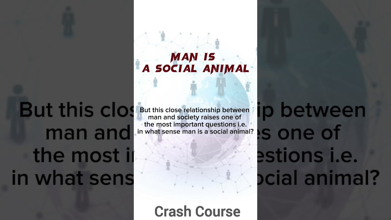 man is a social animal sociology 