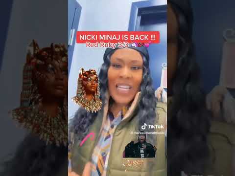 Nicki Minaj Red Ruby Da Sleeze 💄♦️💅😜 is back 🔥 catchit