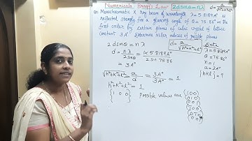 Solved Problems on Bragg