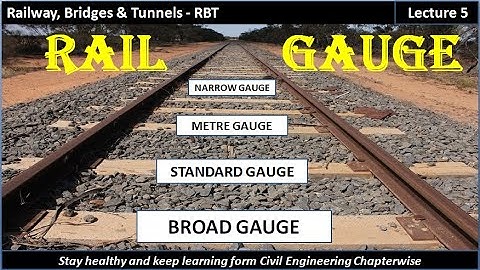 RBT / Rail Gauge / Broad Gauge / Standard Gauge / Metre Gauge / Narrow Gauge / Lecture -5