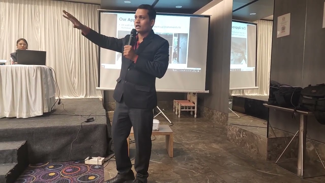 Civil Engineer & Project M, Mr. Tapesh Sharma ji giving his Business Presentation in CSM S.