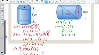 geometry B 8 4 notes cylinders and cones 2