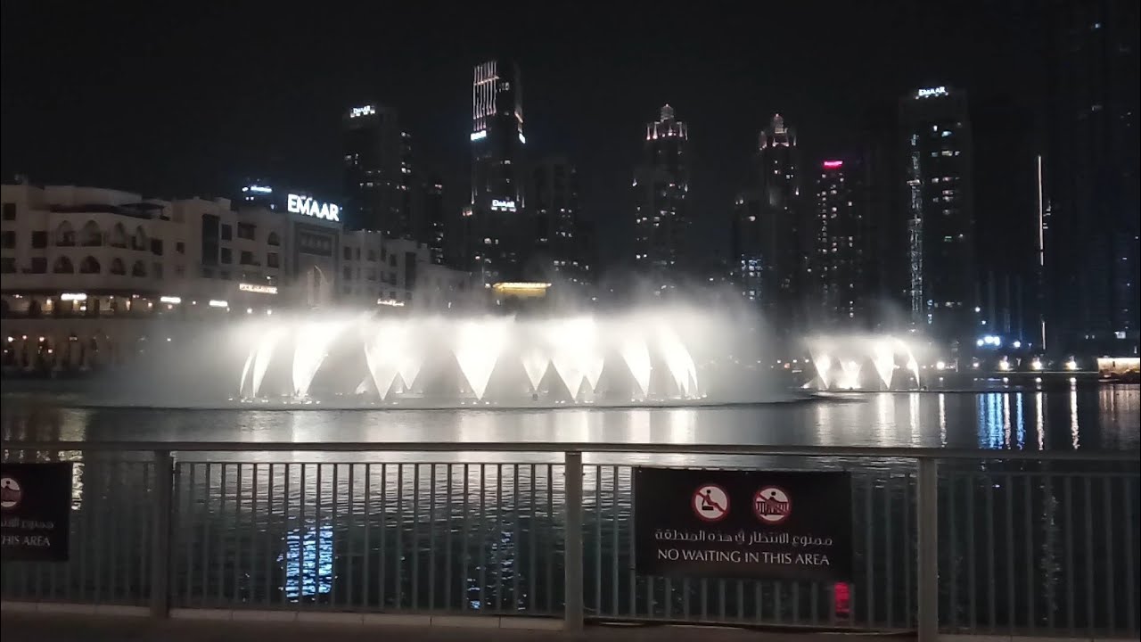 Dubai ⛲ fountain Show Burj Khalifa Light Show YouTube