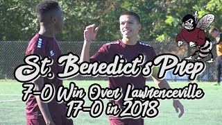 St. Benedict's Prep 7 Lawrenceville 0 | Gray Bees Win In Prep A Semifinals