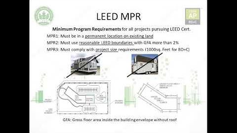 LEED Introduction , AP BD+C, Green Associate