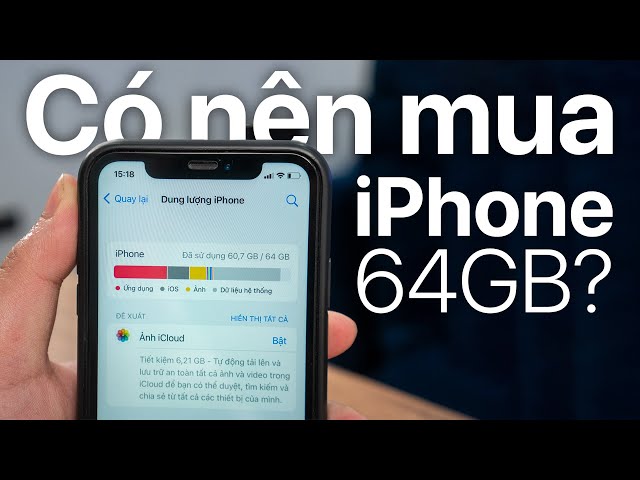 Năm 2022, iPhone 64GB liệu có đủ dùng?