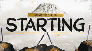 Animated Ghost of Yōtei inspired Twitch Stream Screens Overlays