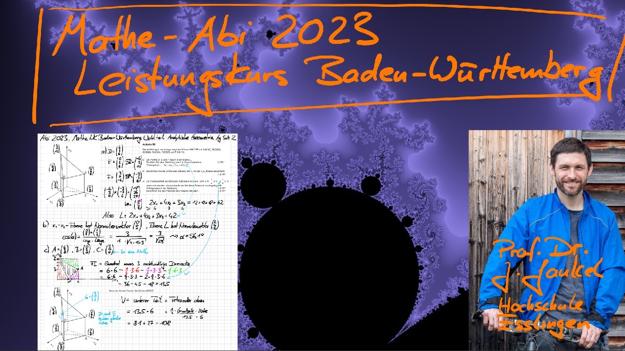 Beispielaufgabe Abiturprüfung Bis 2025 Mathematik Leistungskurs Mathe-Abi 2023 in BW Leistungskurs - Wahlteil Geometrie Aufgabe 2 a,b,c