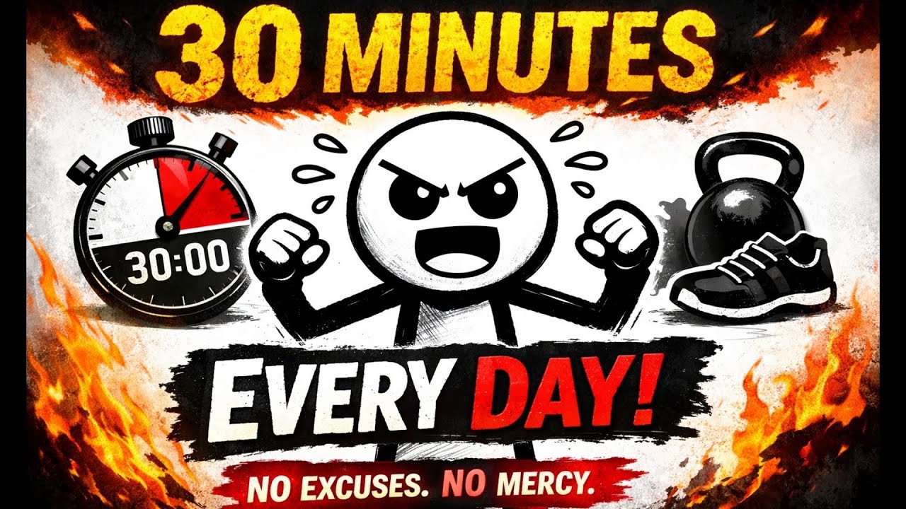30 minutes daily exercise – transform your body & mind | No Excuses, No Mercy