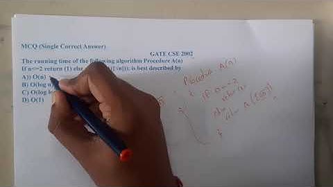 GATE CSE 2002 Q ||Algorithms || GATE Insights Version: CSE