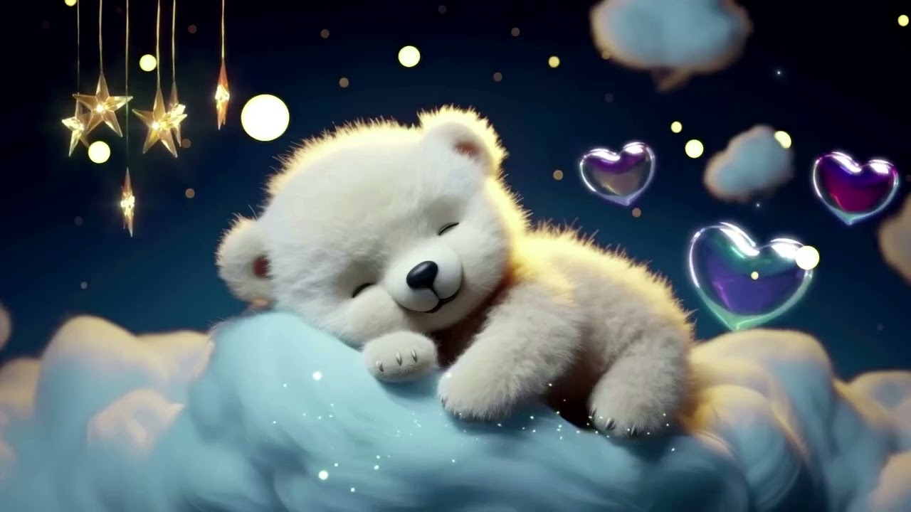 Sleepy Bear Twinkles in the Sky 🌠🐻 Gentle Lullaby for Babies 😴