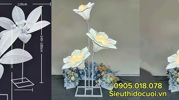 Đèn Dẫn Lối Đám Cưới Hoa Trà, Hoa Bách Hợp 0905018078 Sieuthidocuoi.vn