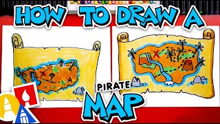 how to draw a pirate treasure map