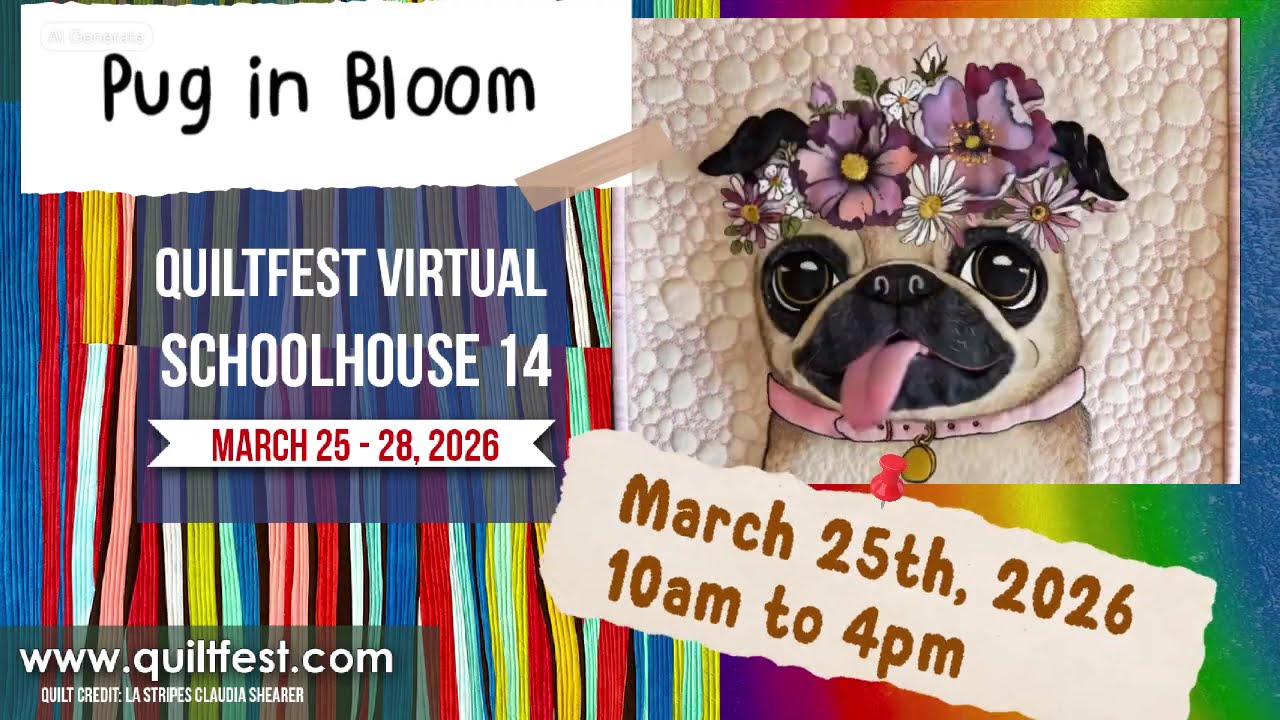 Transform Fabric into Art: Workshops with Alessandra Volker | QuiltFest Virtual Schoolhouse 14