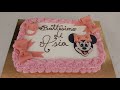 Torta  Minnie con le rose di panna