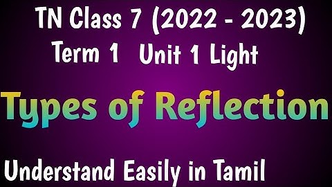 Types of Reflection| Class 7 Science Term 3 Unit 1 Light @deepikasciencecorner