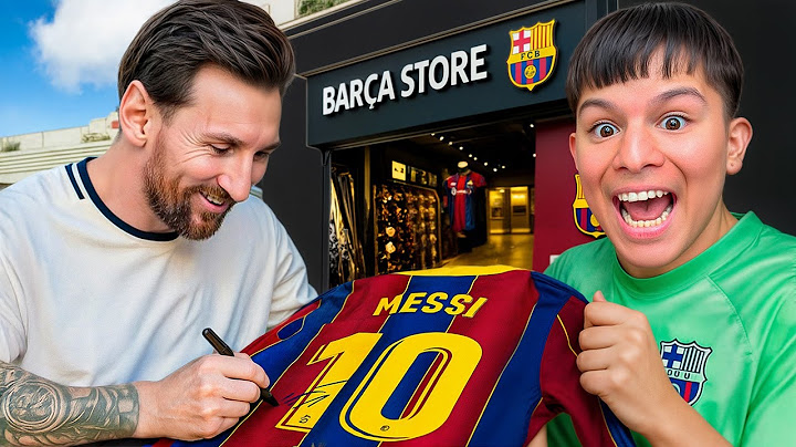 MESSI ME FIRMÓ LA CAMISETA DEL BARCELONA..