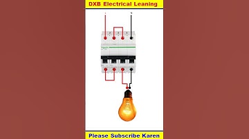 4Pole MCB Single phase Supply me kaise Use Karen #shortsvideo #youtubeshorts #shorts