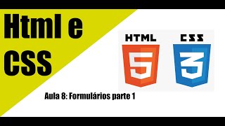 Html e CSS - Formulário parte 1
