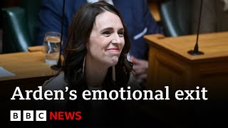 Jacinda Ardern makes final speech in New Zealand parliament  BBC News