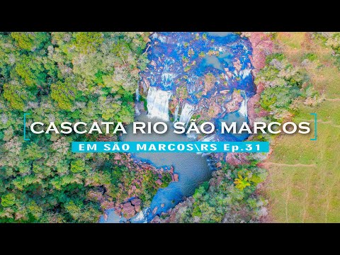 CASCATA RIO SÃO MARCOS QUE ESPETÁCULO NA CIDADE DE SÃO MARCOS NO RIO GRANDE DO SUL | Ep.31